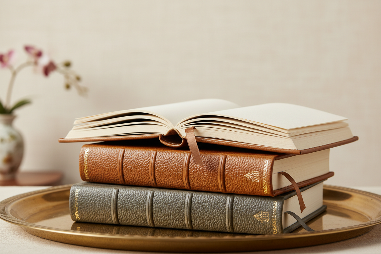 Luxury journal stack